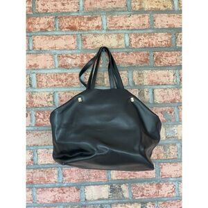 Monserat De Lucca Women's Leather Shoulder Bag Black